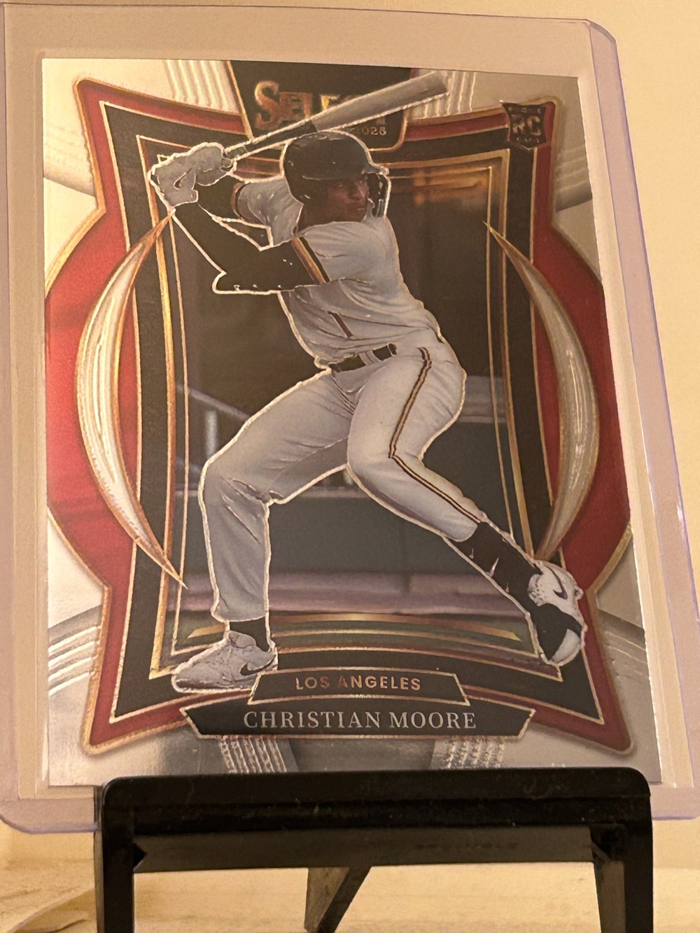 Christian Moore 2025 Panini Select Prizm Baseball  Rookie Card-Los Angeles